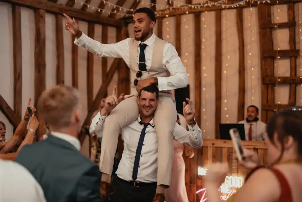 party time DJ SAMUEL HANN ESSEX WEDDING VILLIERS BARN